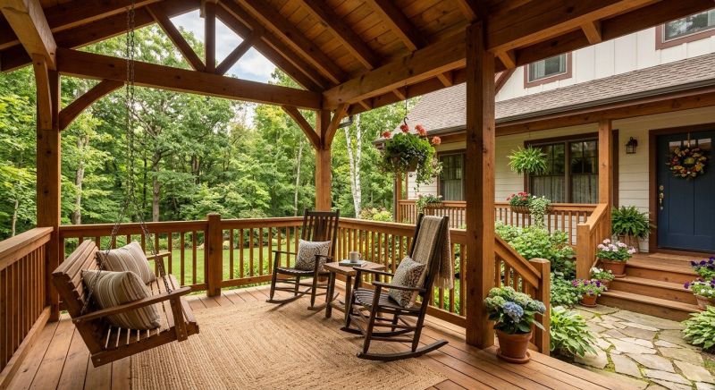 Wood Porch Construction in Stamford, CT